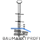 ALSAFIX Ringnut-Nagelrollen gerillt C21 2,3 x 35 mm blank Drahtgebunden 16 Grad