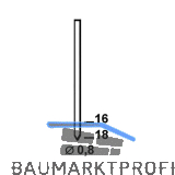 ALSAFIX Stifte BE 16 mm aus Stahldraht stanox (14000 St)
