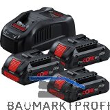 BOSCH Akku-Starterkit ProCore 18 Volt / 3 x 4,0 Ah Akku u Ladeger�t GAL1880CV