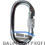 TEUFELBERGER Schraub-Karabiner Stahl Oval SL Silber �ffnungsweite 18 mm