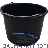 Baueimer Premium LDPE Inhalt 12 Liter mit Nasenb�gel