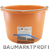 Baueimer HDPE kranbar Inhalt 20 Liter mit Nasenb�gel