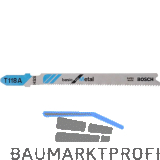 BOSCH Stichs�geblatt T118A Metall - 5 St�ck