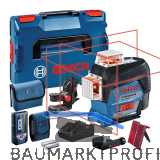 BOSCH Multifunktions-Linienlaser GLL3-80C + Akku + BM1 + LR7 + L-Boxx