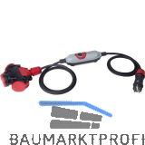 PCE Personenschutzadapter PRCD-S+Stecker u. Kupplung IP 44