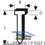 BOSCH N�gel Typ 47 L�nge 19 mm Breite 1,8 mm