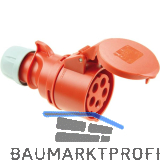 PCE Euro Kupplungssteckdose Shark 5-polig 32 Ampere IP44
