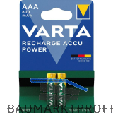VARTA Batterie Recharge Akku HR03/AAA 1,2 Volt 800 mAh (2 St)