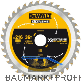 DEWALT Kreiss�geblatt XR Extrem Runtime HM � 216 x 2,16 x 30mm Z�hne 36 (WZ/FZ)