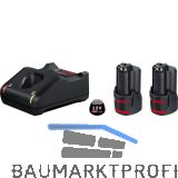 BOSCH Akku-Starterkit 12 Volt / 2 St�ck 3,0 Ah Akkus und Ladeger�t GAL12V-40