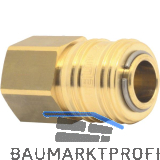 Euro Druckluft Kupplung aus Messing mit Innengewinde 3/8"