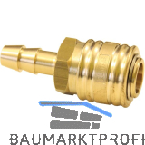 Euro Druckluft Kupplung aus Messing mit 6 mm Schlaucht�lle