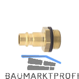 Euro Druckluft Stecknippel aus Messing mit Au�engewinde 1/2"