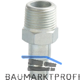 JWL Euro Druckluft Stecknippel aus Stahl mit Au�engewinde 1/4"
