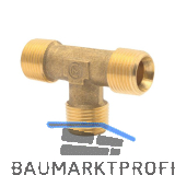 Druckluft T St�ck mit AG 3/8" aus Messing