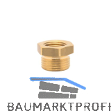 Druckluft Reduziernippel mit IG 1/4" und AG 3/8" aus Messing