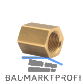 Druckluft Muffe mit IG 1/4" aus Messing