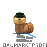 SCHNEIDER Winkeleinschraub Steckverbinder mit AG 3/4" f�r 22 mm Druckluftrohr