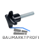 Kreuzgriffschraube DIN6335 Kunststoff Au�en � 32 mm mit Gewindestift M 6 x 15 mm