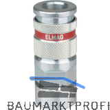 JWL Stahlkupplung DN 7,8 BSP mit Innengewinde 1/4"