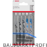 BOSCH Stichs�geblatt-Set Holz Metall Einnockenschaft 5-teilig