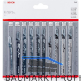 BOSCH Stichs�geblatt-Set Holz - 10-teilig