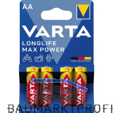 VARTA Batterie Longlife Max Power LR6/AA 1,5 Volt 4 St�ck