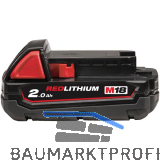 MILWAUKEE Akku / Ersatzakku M18 B2 18 Volt / 2,0 Ah Li-Ion