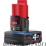 MILWAUKEE Akku / Ersatzakku M12 B4 12 Volt / 4,0 Ah Red Li-Ion