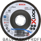 BOSCH Schleiflamellenteller Best for Metal X-LOCK gekr�pft � 125 mm Korn 40