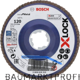 BOSCH Schleiflamellenteller Best for Metal X-LOCK gerade � 125 mm Korn 80