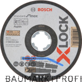 BOSCH Trennscheibe Standard for Inox X-LOCK gerade Form 125x1,0x22,23 mm/10 ST