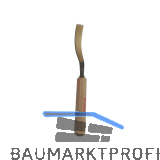 STUBAI Bildhauer-Stechbeitel geschliffen mit Holzheft Form 12 Breite 8 mm