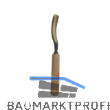 STUBAI Bildhauer-Stechbeitel geschliffen mit Holzheft Form 20 Breite 12 mm