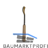 STUBAI Bildhauer-Stechbeitel geschliffen mit Holzheft Form 32 Breite 12 mm