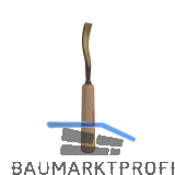 STUBAI Bildhauer-Stechbeitel geschliffen mit Holzheft Form 46 Breite 4 mm