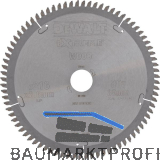 DEWALT Kreiss�geblatt HW � 216x2,6x30mm Z80 Trapezzahn/Flachzahn (TR/FZ) negativ