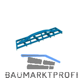 KAUFMANN Eckenreiniger Alurabot 460 x 85 mm Aluminium mit 8 Stahlklingen