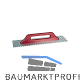 KAUFMANN Aufziehgl�tte (Schweizergl�tte) 500 x 130 mm rostfrei Zahnung 6 x 6 mm