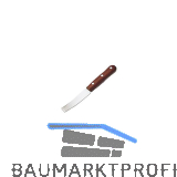 BOHLE Kittmesser mit Holzheft und stumpfer, gebogener, durchgehender 28mm Klinge