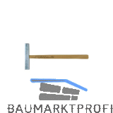 STUBAI Glaserhammer mit Holzstiel Gewicht 160 g