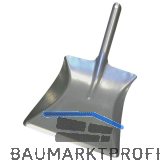 MASTA Kehrrichtschaufel aus verzinktem Stahlblech Breite 215 mm