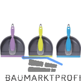 MASTA Kehrgarnitur-Set Plastik Schaufel mit Gummilippe+Feger aus PVC