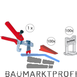 KAUFMANN Fliesen Nivelliersystem Starter-Set 3-teilig