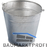 Eimer verzinkt konisch � 22/32 cm mit Trageb�gel Inhalt 15 Liter