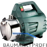 METABO Gartenpumpe P 4500 Inox mit Edelstahlpumpgeh�use 1300 Watt