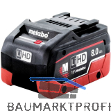 METABO Akku / Ersatzakku 18 Volt / 8,0 Ah (IEC) LiHD