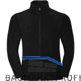 Fleecejacke Russell Herren schwarz XL