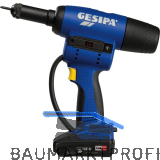 GESIPA Akku-Blindnietmuttern Setzger�t FireBird Pro 18 Volt / 2,0 Ah