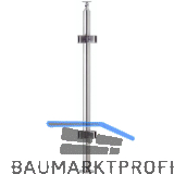 CROSO Fertigsteher mit 4 Klemmhalter �ber Eck, f.Bodenmontage, Edelstahl V2A